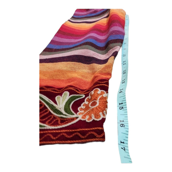 Tantrums Southwestern Embroidered Jacket Multicolor Bohemian Stripe Women - Picture 7 of 8